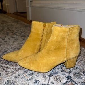 Yellow suede booties - Steve Madden
